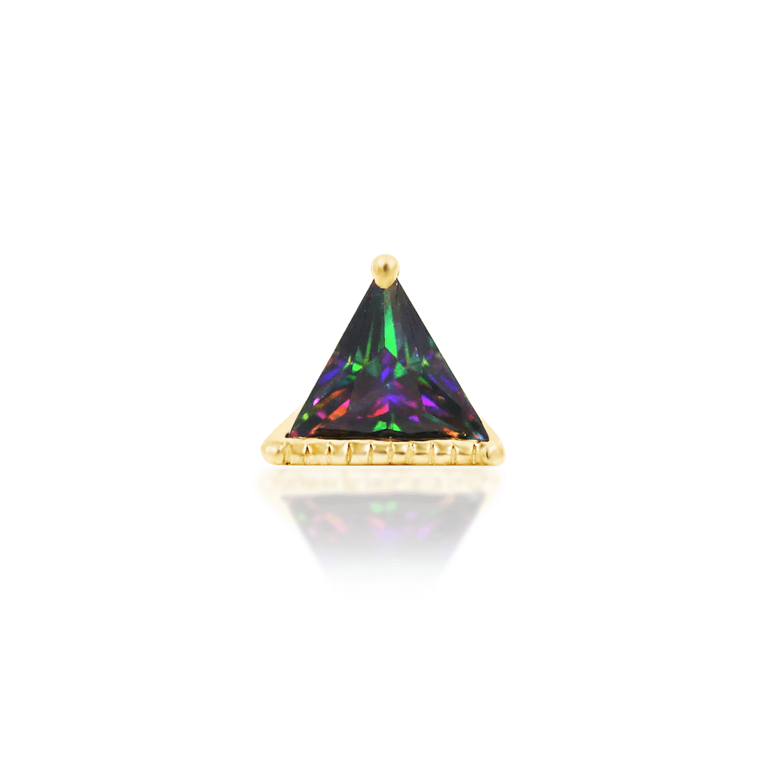 King Mystic Threadless - 14K Gold