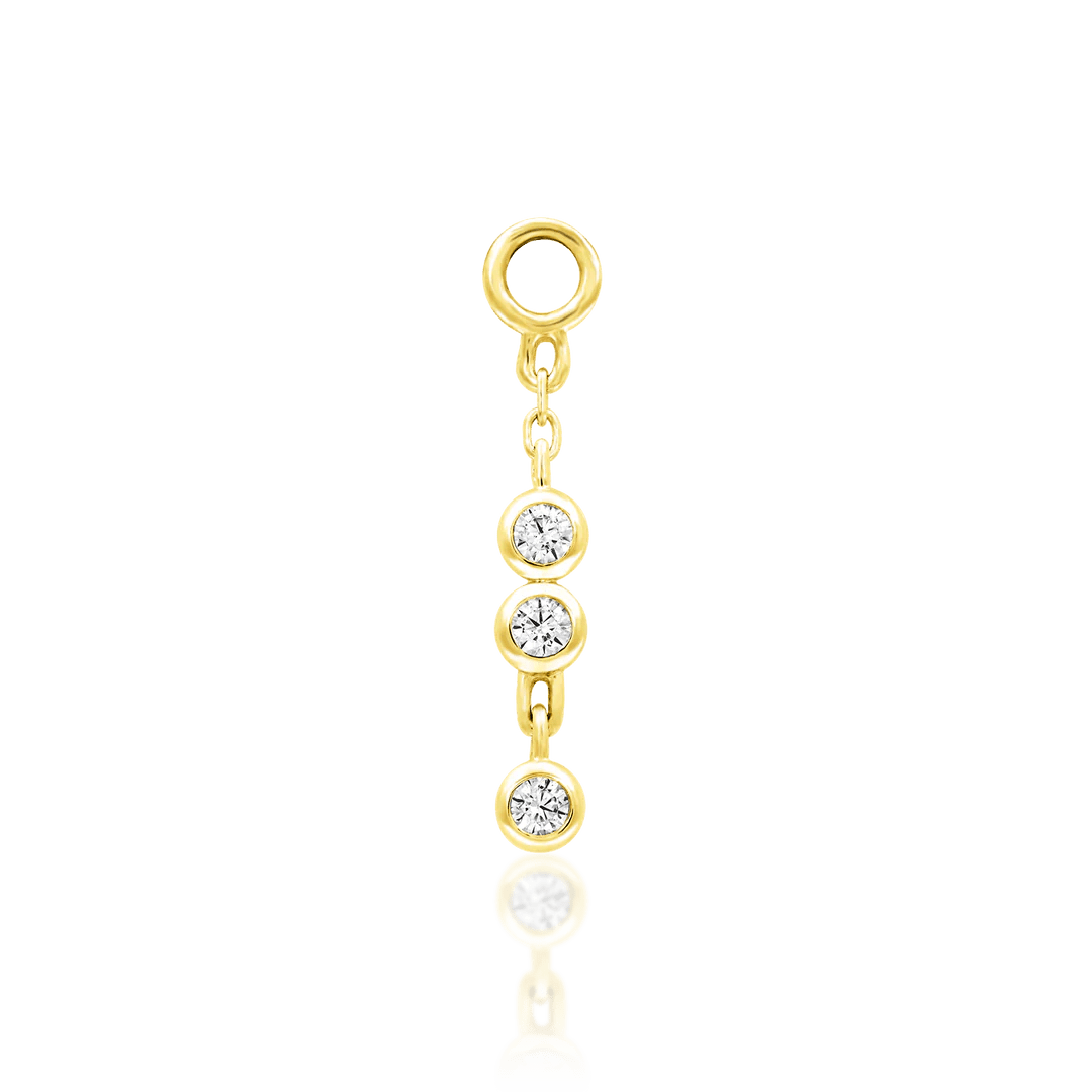 Odette Chains – 14K Gold & CZ Threadless End