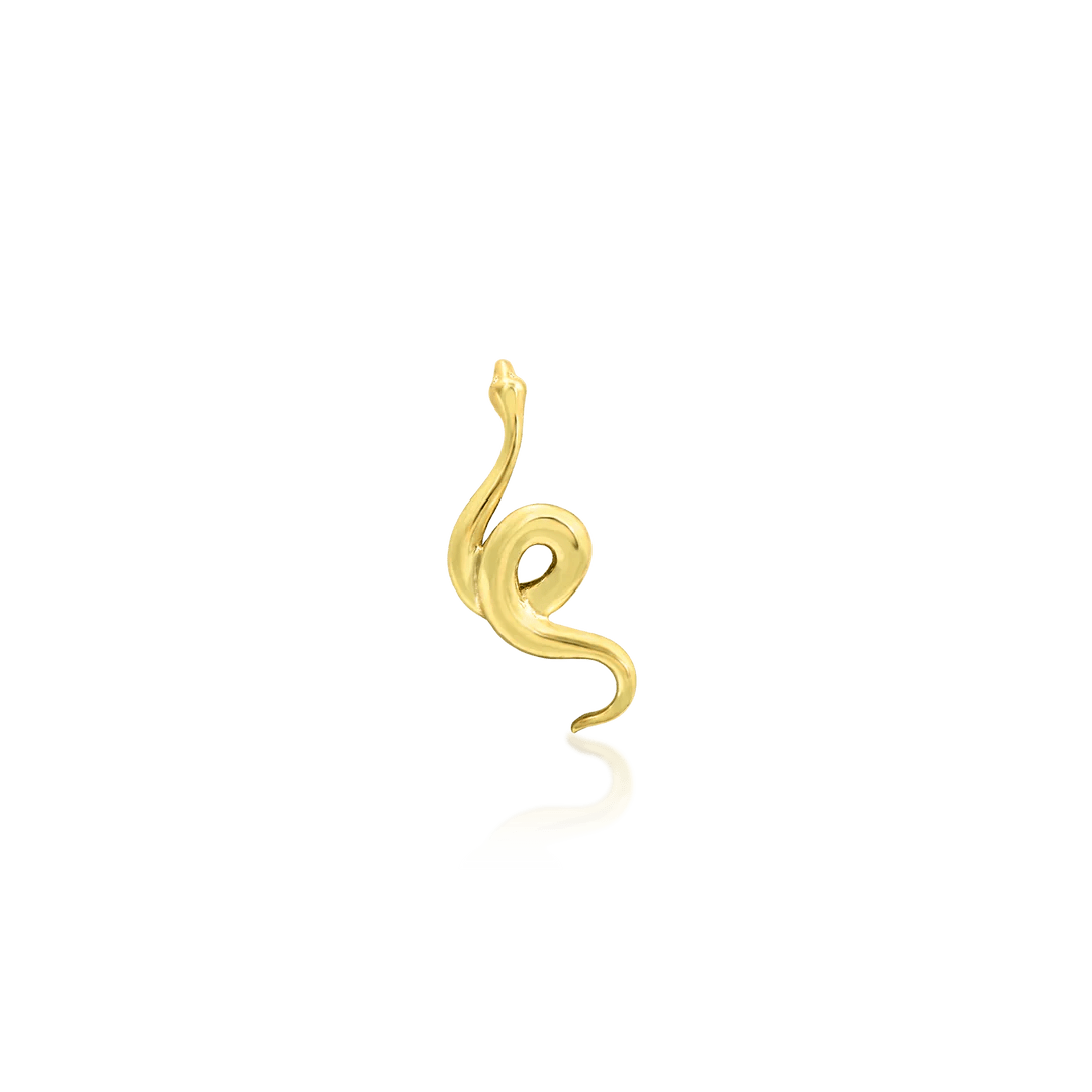 Snake Threadless -14K Gold