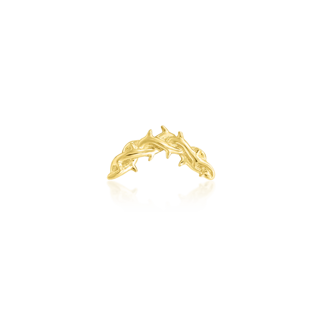 Thorn Arc Gold 14K  - Threadless End